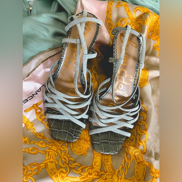 Sam Edelman Shoes - Sam Edelman Green sage suede heels 8.5 NWT